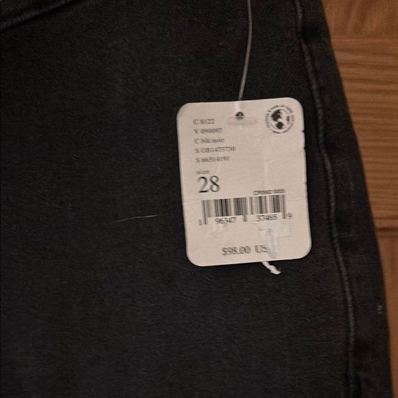 Free People Black High Rise Jeans with Relaxed Fit - Picture 4 of 5
